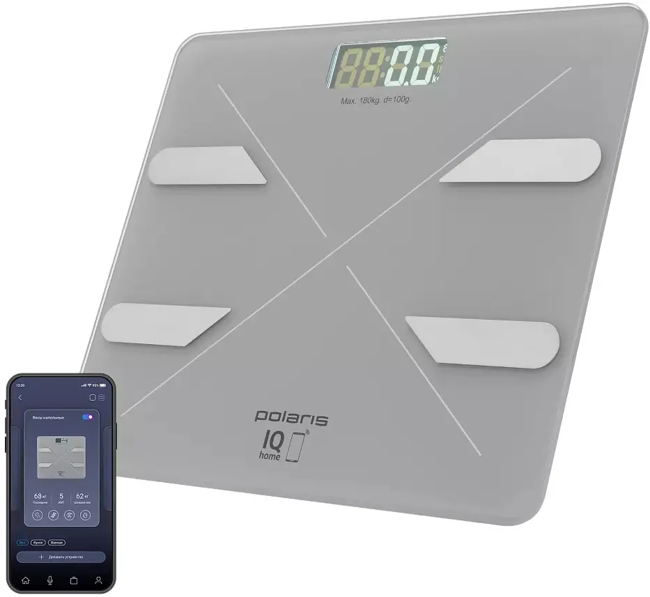 Весы напольные Polaris PWS 1898 IQ Home (Grey) - 3
