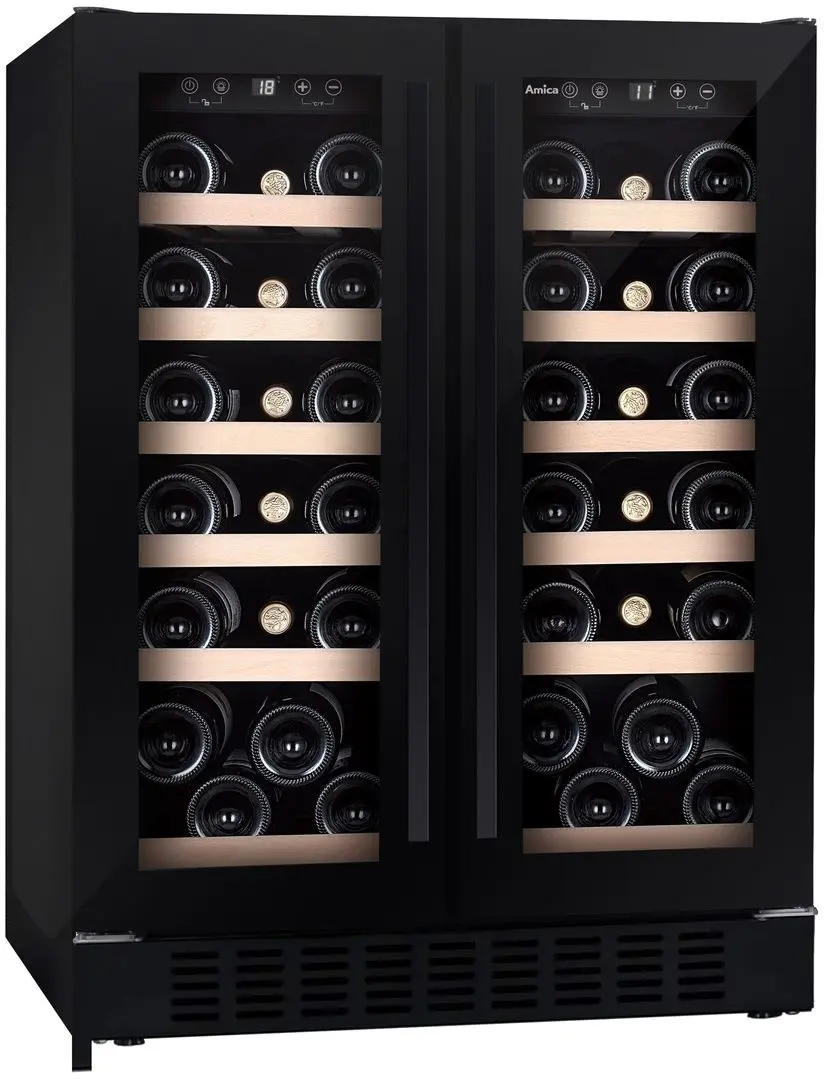 Vitrina de vinuri Amica WCF2V60B38.1 (Black)