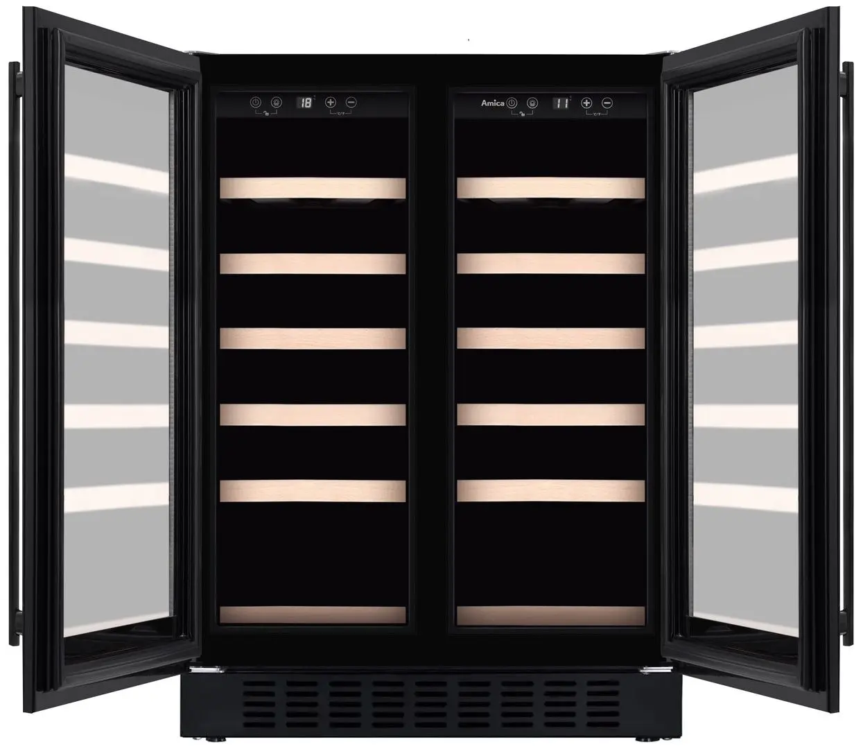 Vitrina de vinuri Amica WCF2V60B38.1 (Black)