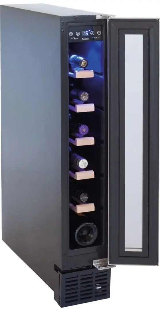Vitrina de vinuri incorporabila Amica WK 341 101 E (Silver/Black)
