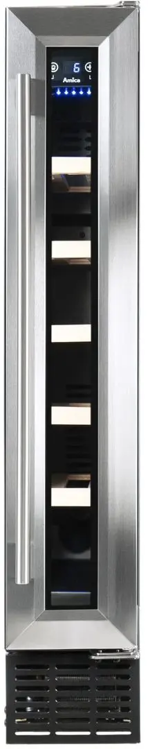 Vitrina de vinuri incorporabila Amica WK 341 101 E (Silver/Black)