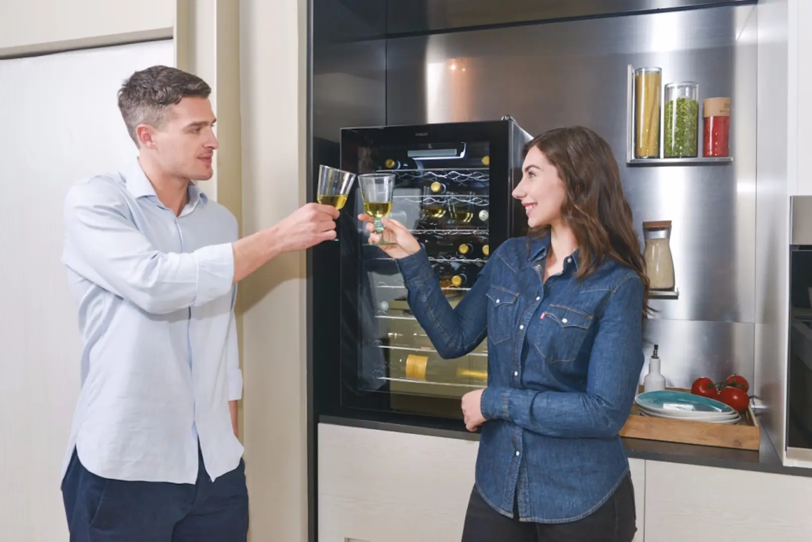 Vitrina de vinuri Candy CWC 150 EM/NF (Black)