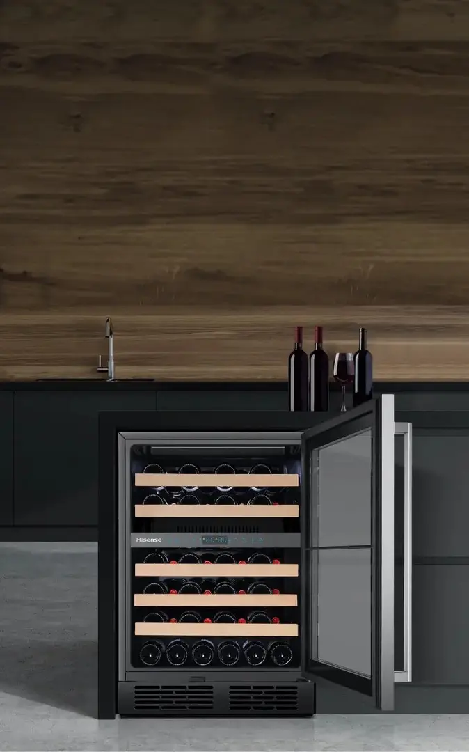 Винный шкаф Hisense RW3N132GSLF (Black)