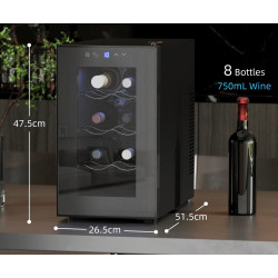 Винный шкаф HomCom 800-239V90BK (Black) Thumb