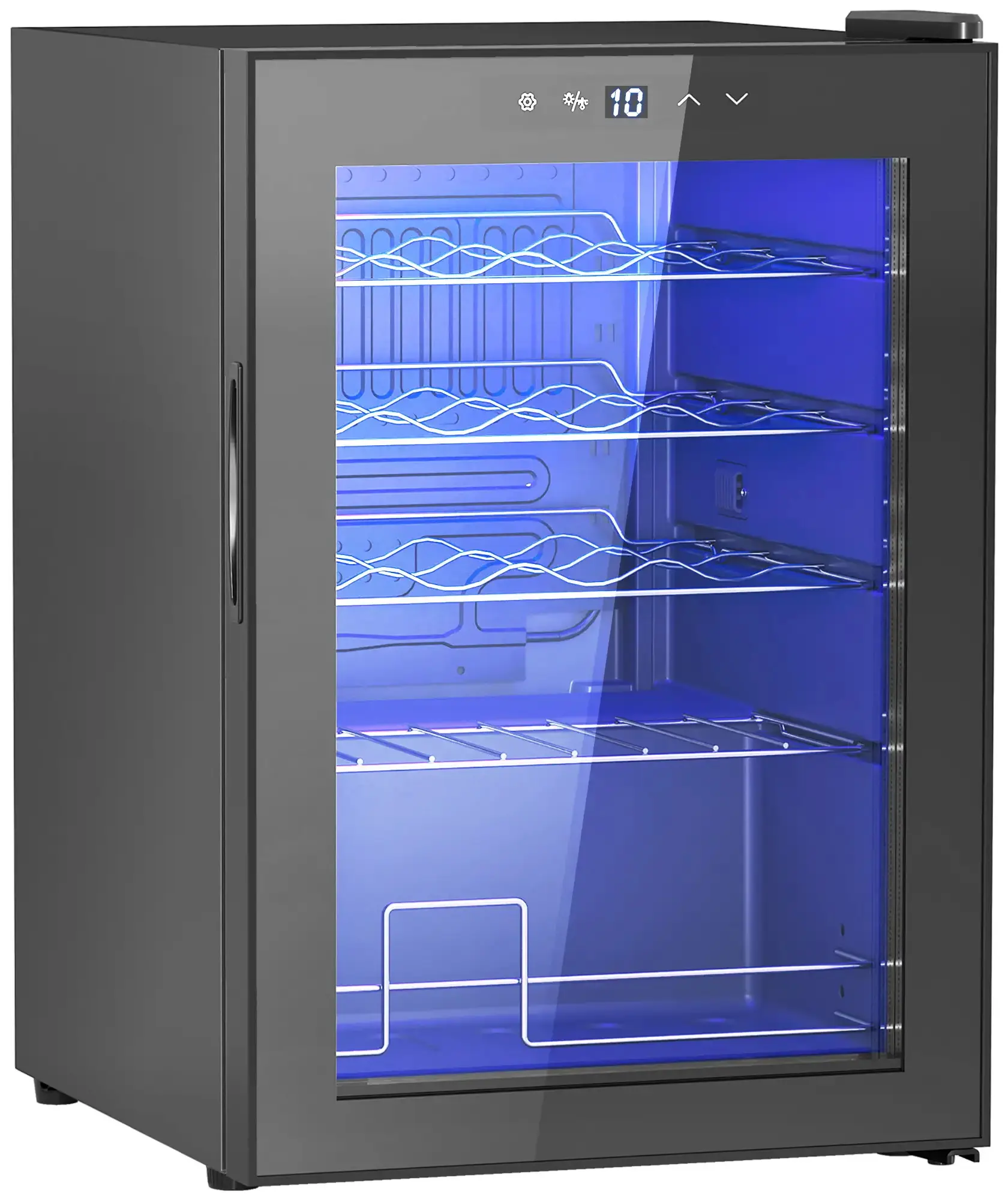 Vitrina de vinuri Homcom 800-242V90BK (Black) - 3