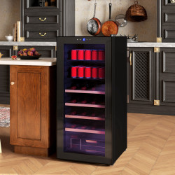 Винный шкаф HomCom 800-302V90BK (Black) Thumb