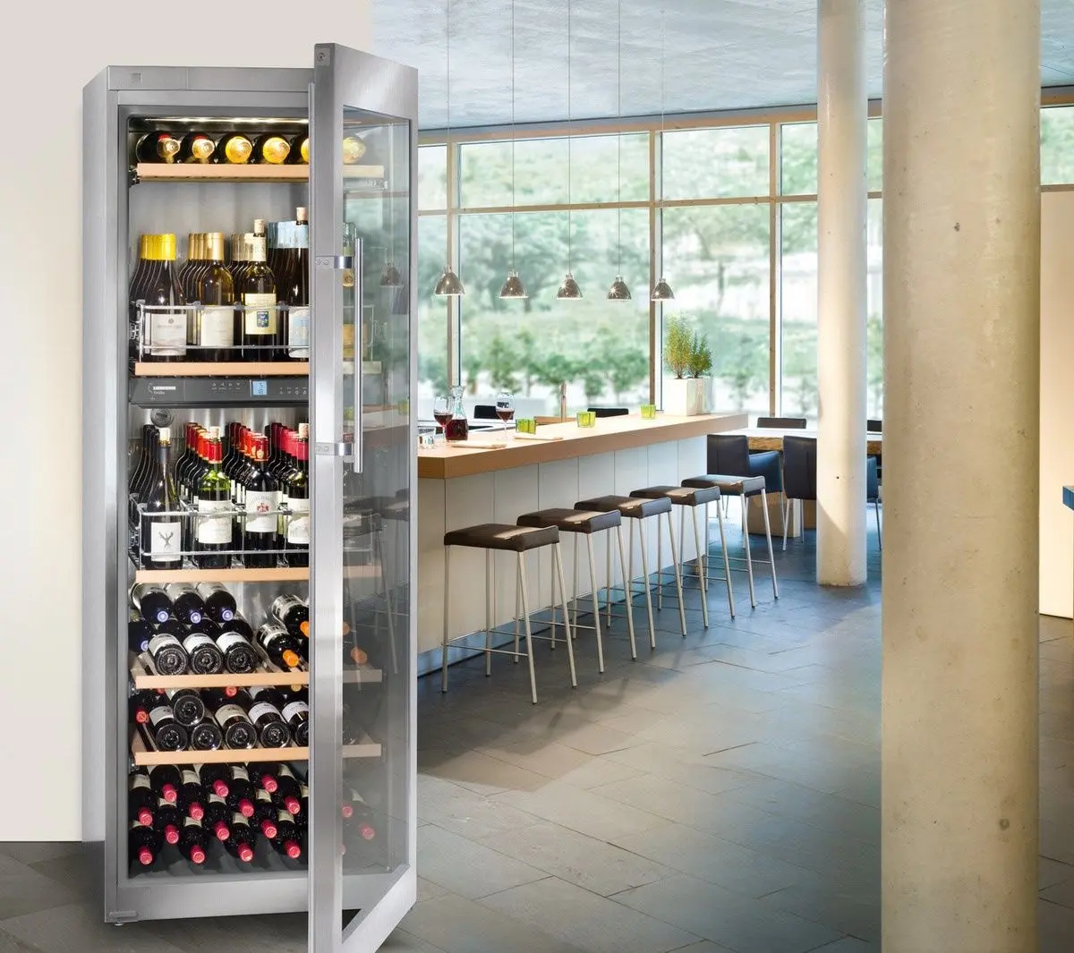 Vitrina de vinuri Liebherr Vinidor WTpes 5972 (Inox)