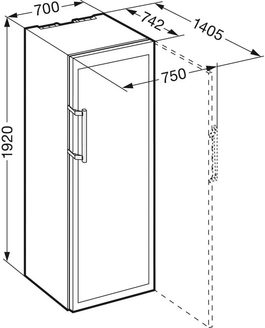 Vitrina de vinuri Liebherr WKt 5551 (Brown)