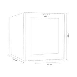 Vitrina de vinuri Samus SRV37CR12 (Black) Thumb