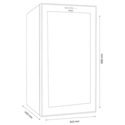 Vitrina de vinuri Samus SRV49LMC (Black) Thumb