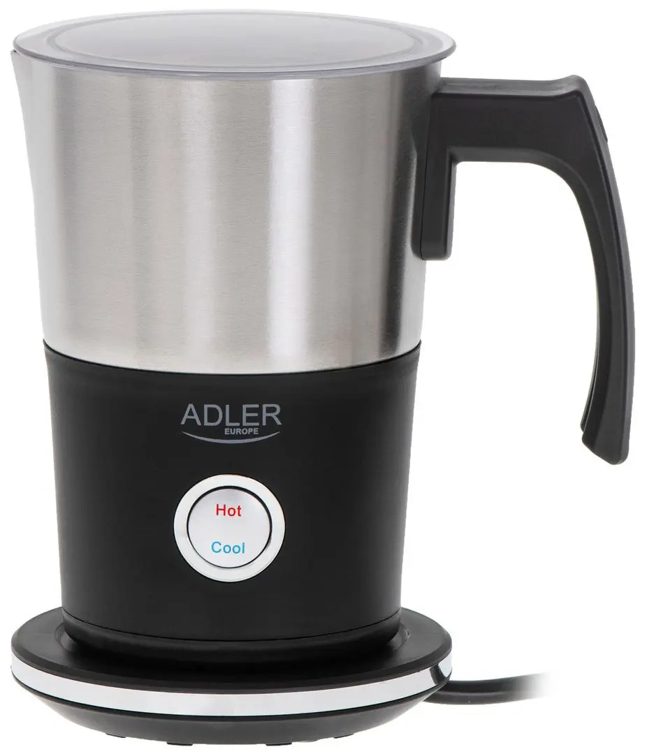 Aparat de spumare a laptelui Adler AD 4497 (Black/Inox)