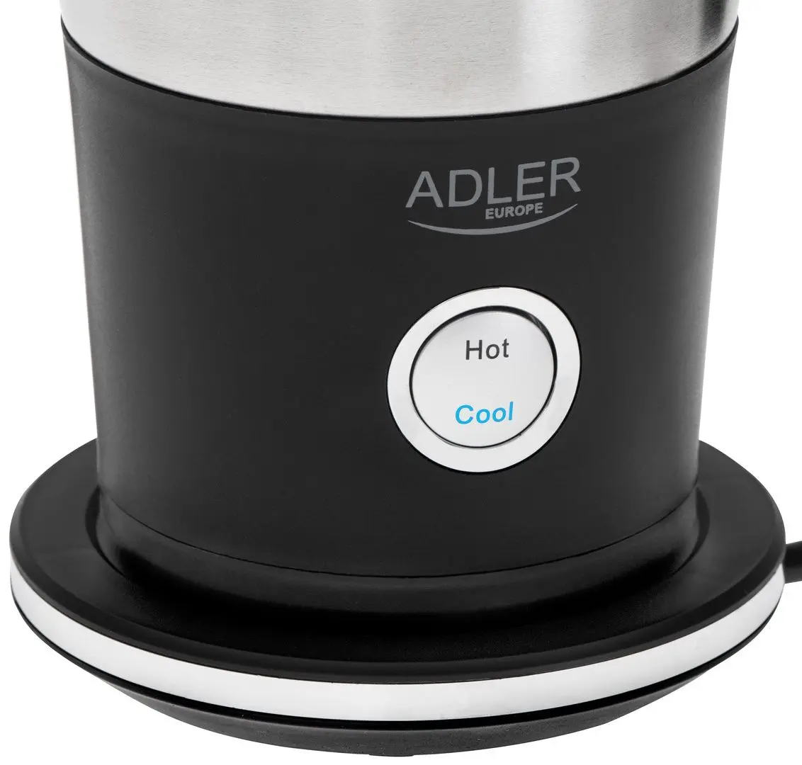 Aparat de spumare a laptelui Adler AD 4497 (Black/Inox)