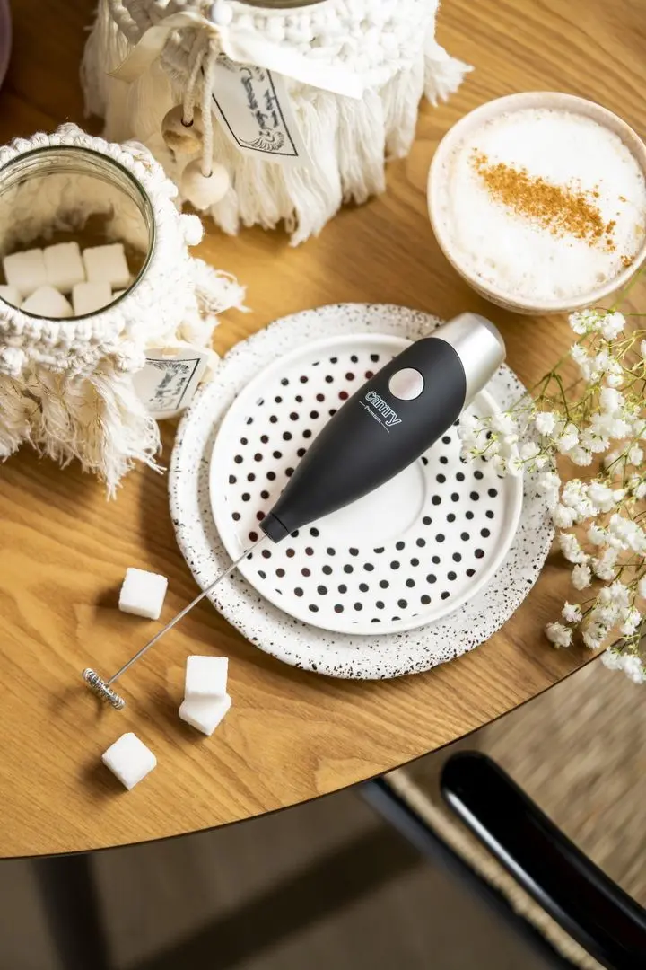 Aparat de spumare a laptelui Camry CR 4501 (Black/Gray)