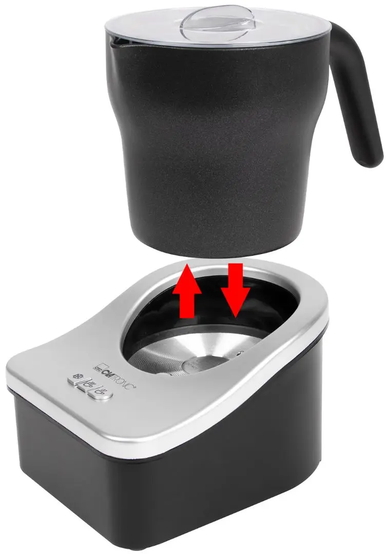 Aparat de spumare a laptelui Clatronic MS 3326 (Black)