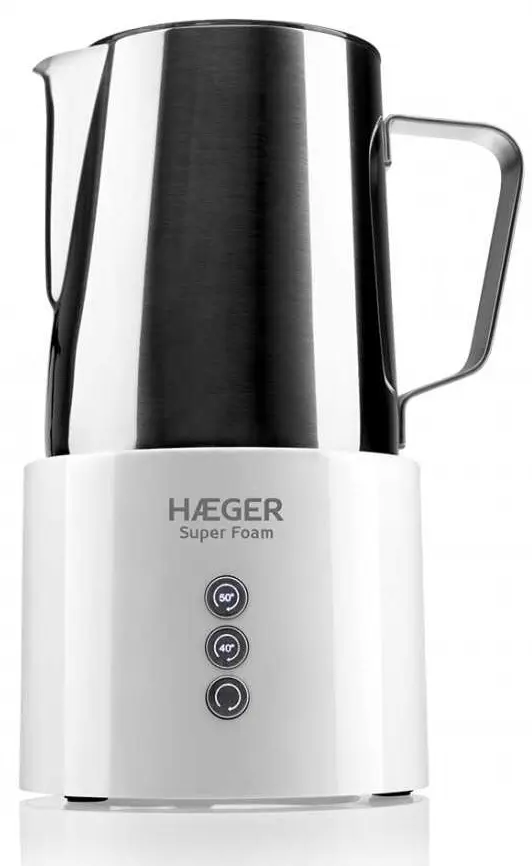 Вспениватель молока Haeger Super Foam (White/Inox)