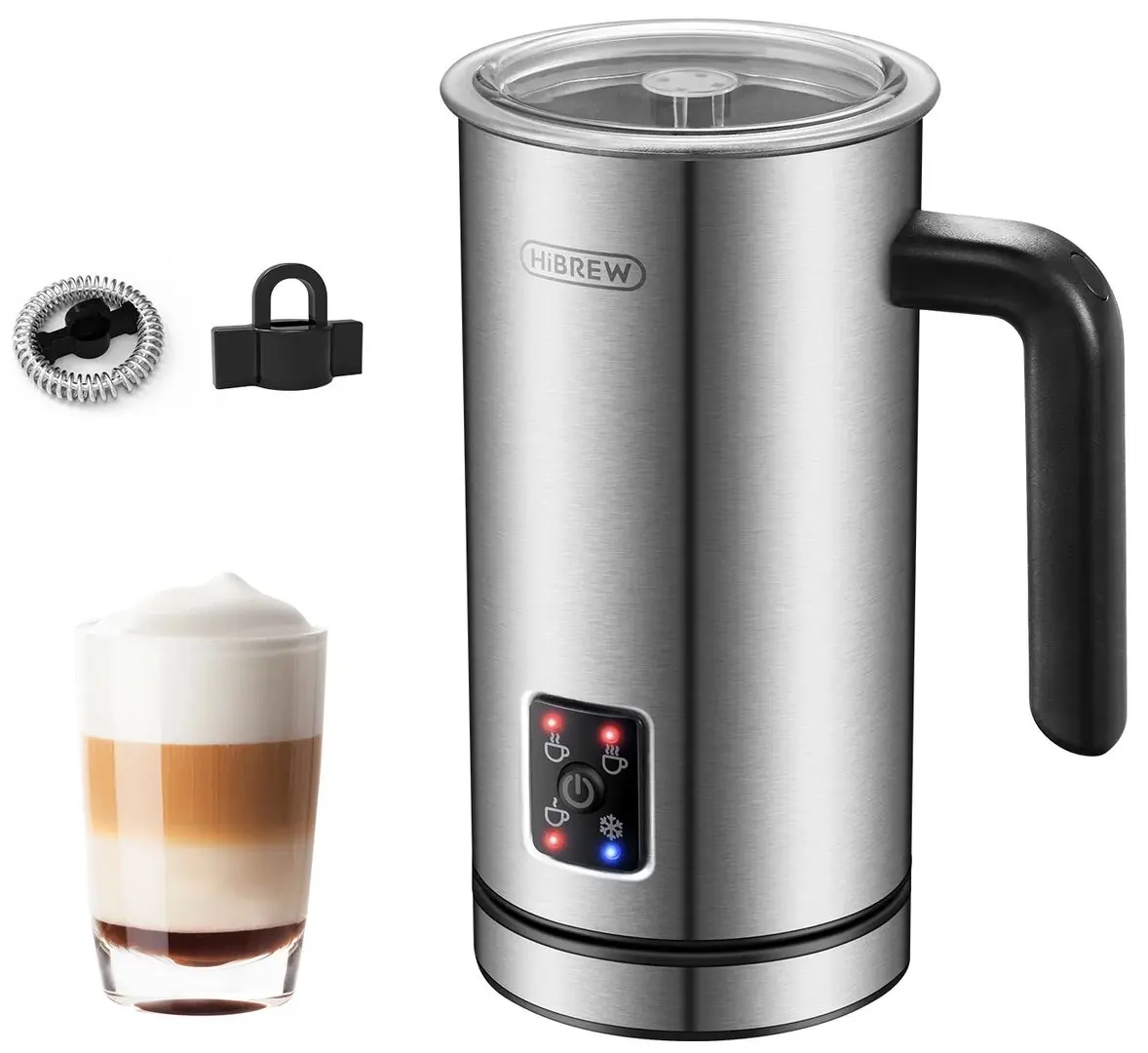 Вспениватель молока Hibrew M3 (Silver) - 2