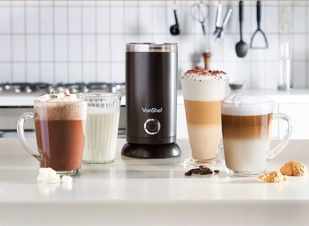 Aparat de spumare a laptelui VonShef 2000116 (Black)