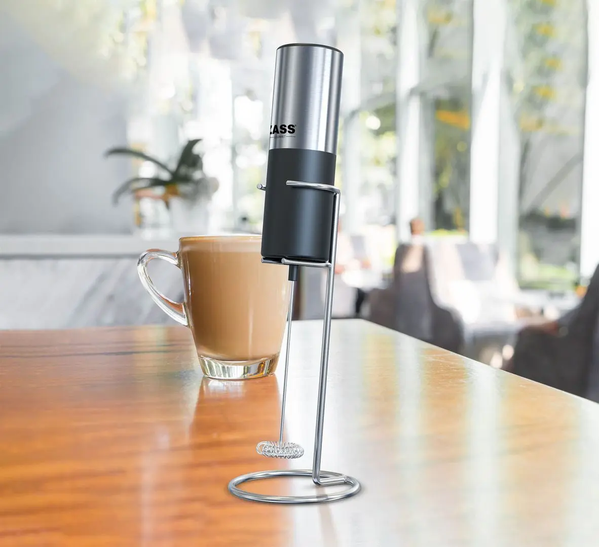 Вспениватель молока Zass Gourmet ZEMF 02 (Silver/Black)