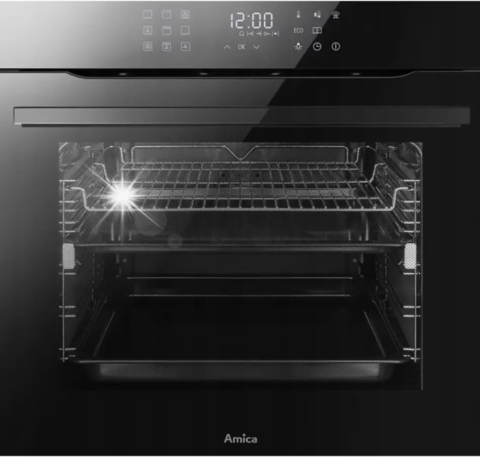 Встраиваемая электрическая духовка Amica X-Type Steam ED97632BA+ (Black)