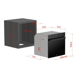 Встраиваемая электрическая духовка Darko BEO11DTDORA (Black) Thumb