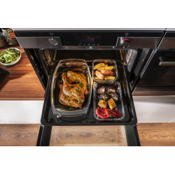 Встраиваемая электрическая духовка Hansa BOEIS694077 (Black/Inox) Thumb