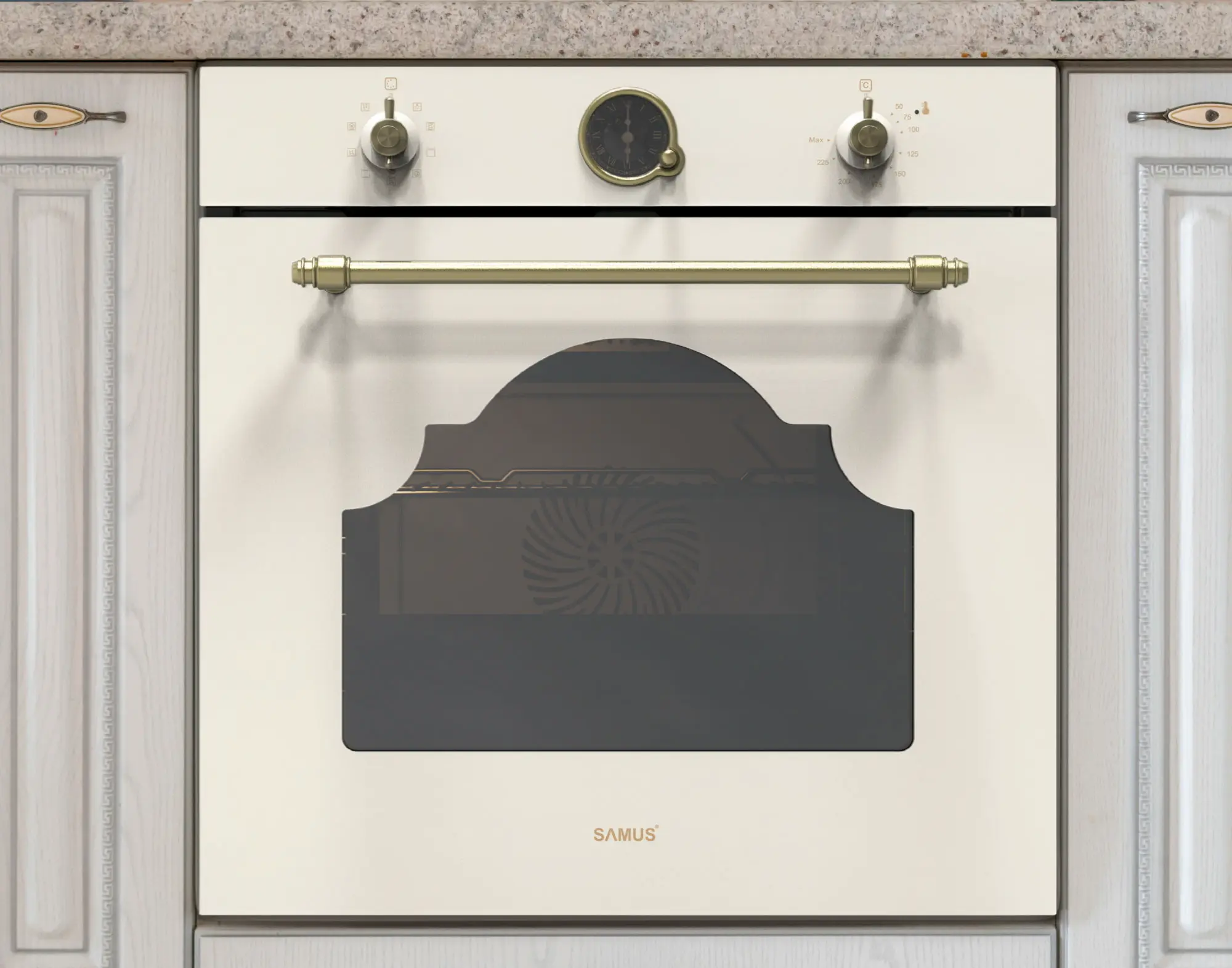 Встраиваемая электрическая духовка Samus SC630VTA9 (Beige) - 6