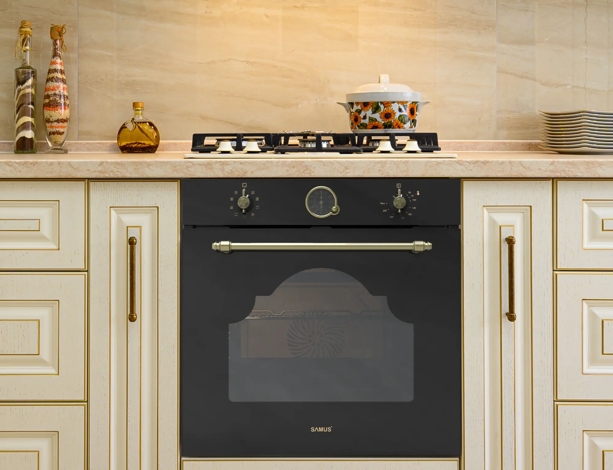 Встраиваемая электрическая духовка Samus SC630VTA9 (Black) - 3