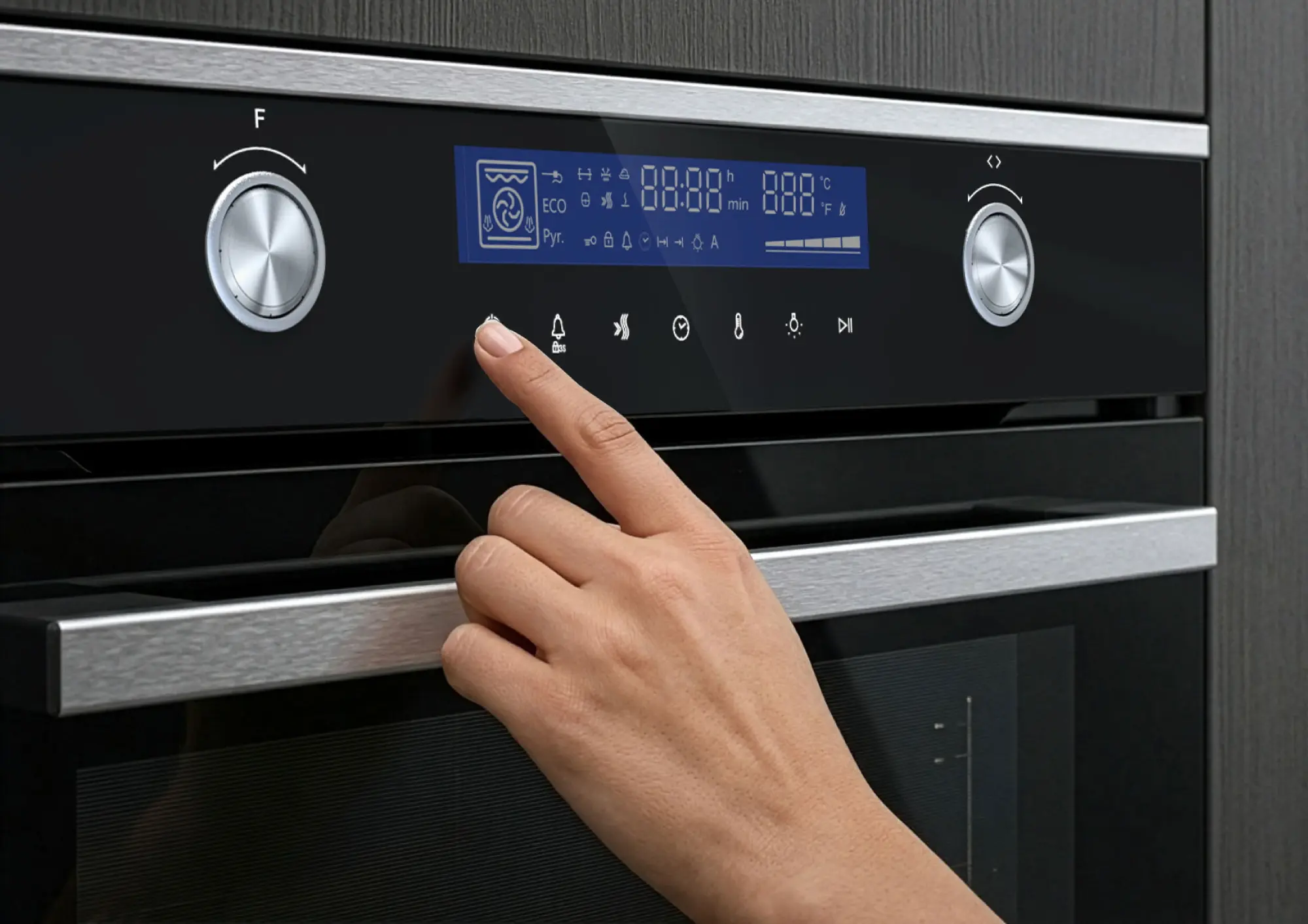 Встраиваемая электрическая духовка Samus SC631GD13 (Black/Inox) - 3