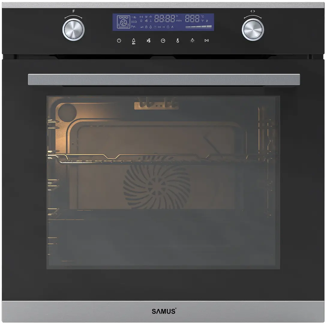 Встраиваемая электрическая духовка Samus SC631GD13 (Black/Inox)