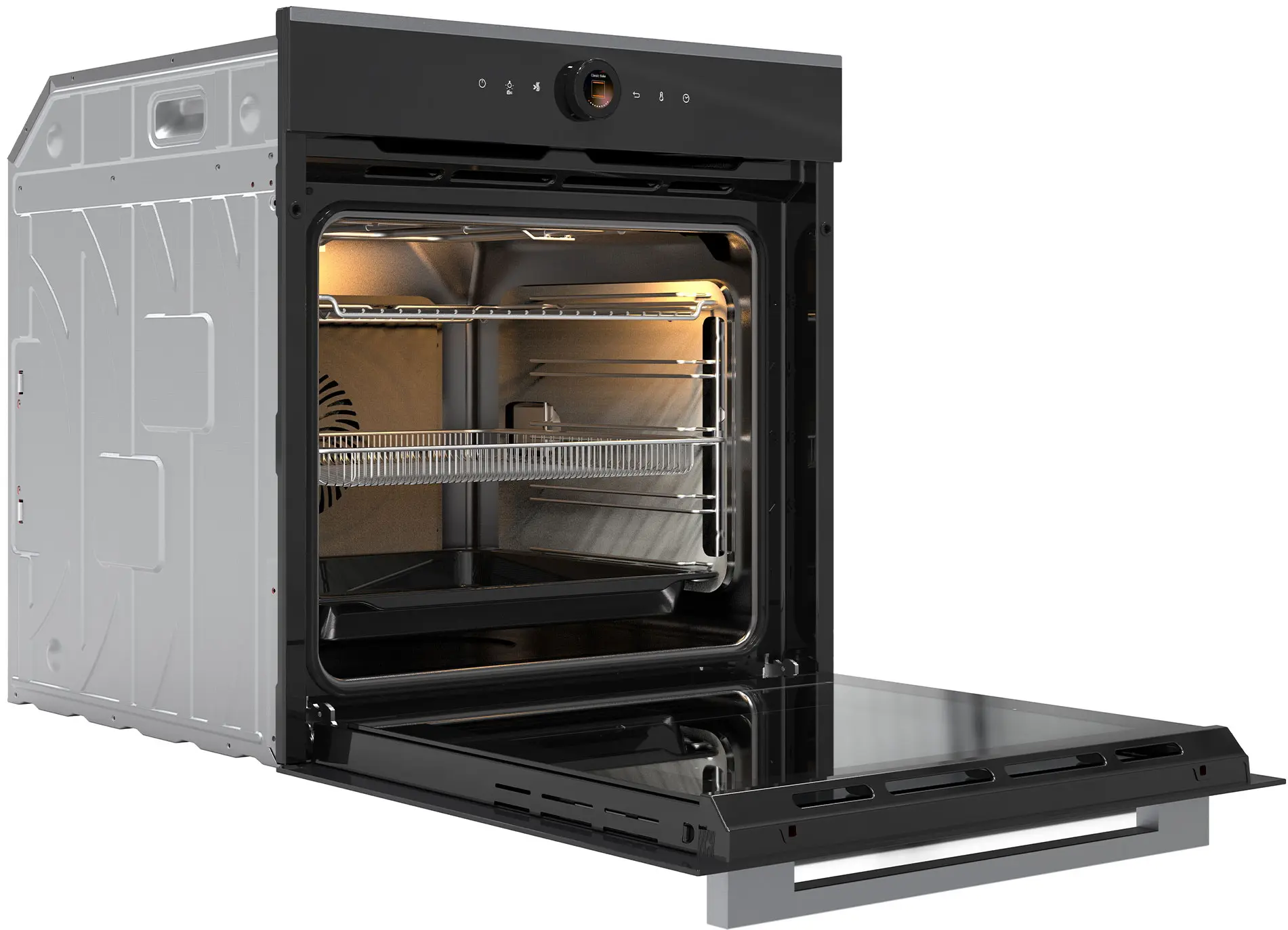 Встраиваемая электрическая духовка Samus SC633GDT15 (Black/Inox) - 2