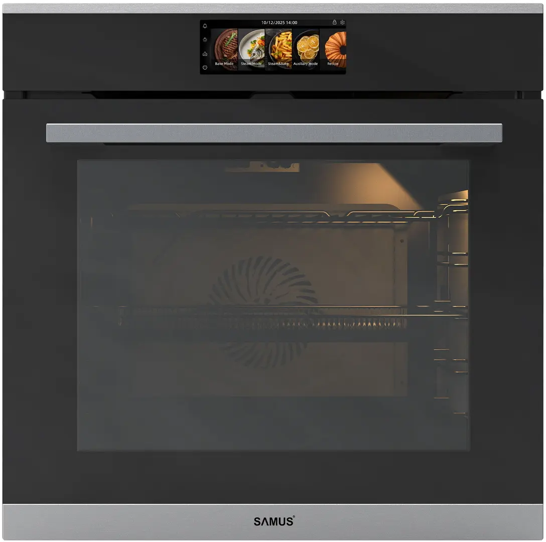 Встраиваемая электрическая духовка Samus SC634GDT15H (Black/Inox)