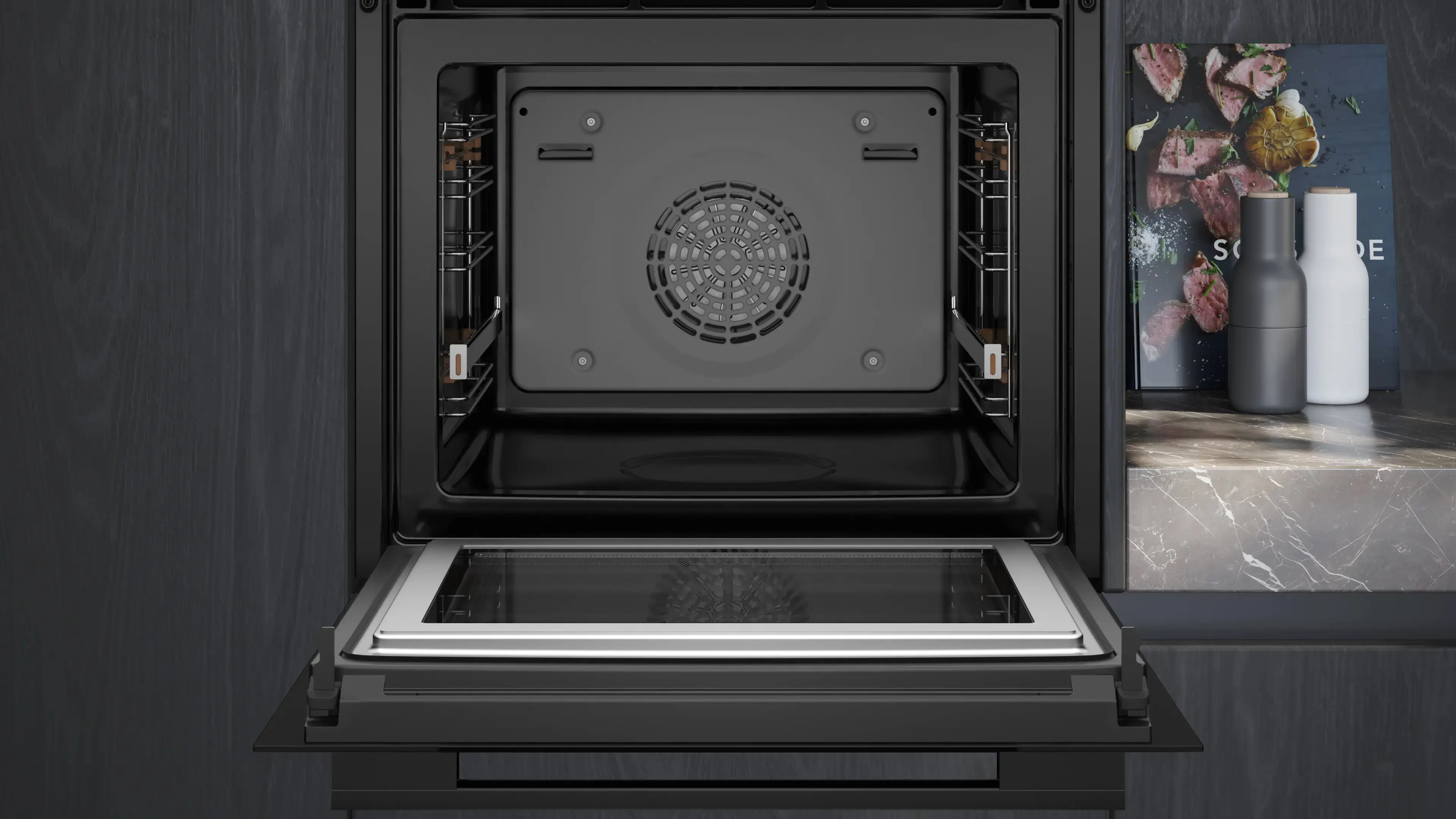 Встраиваемая электрическая духовка Siemens HM736GAB1 (Black) - 3