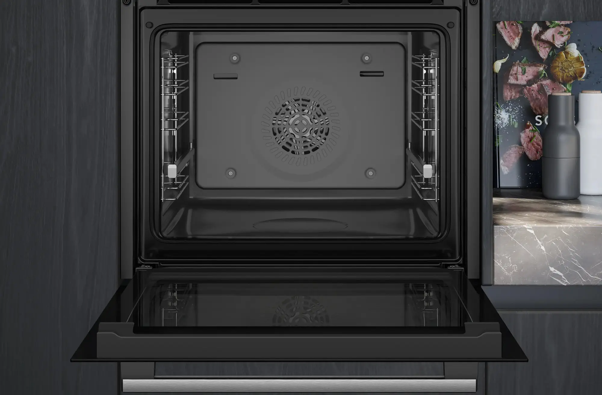 Встраиваемая электрическая духовка Siemens iQ500 HB537GES3 (Black) - 3