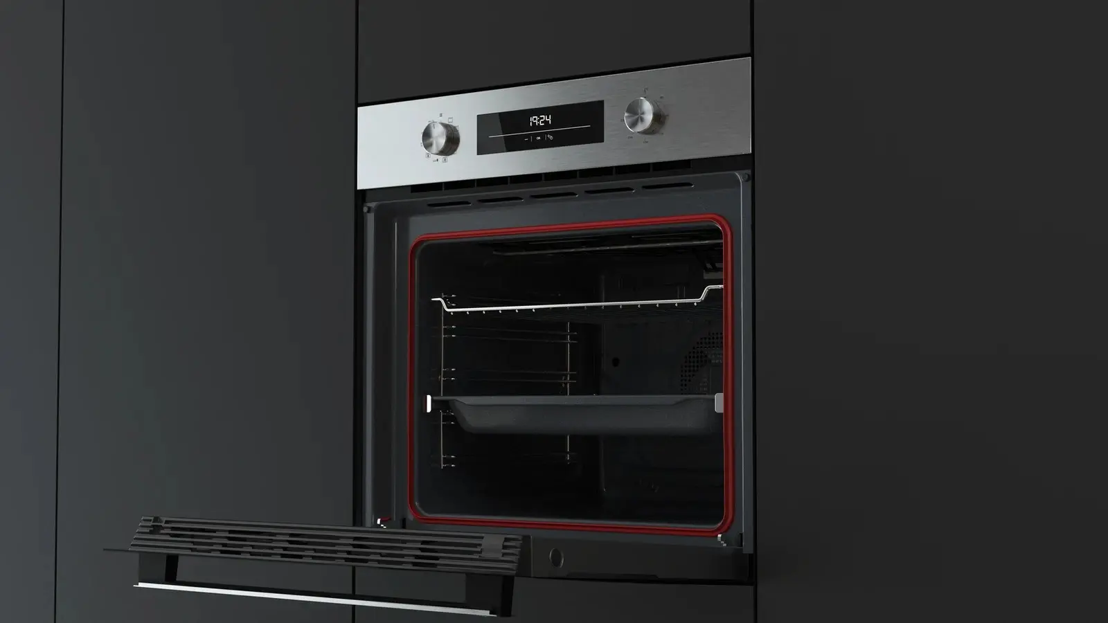 Встраиваемая электрическая духовка Teka NEO HSB 6350 SS (Black/Inox) - 5