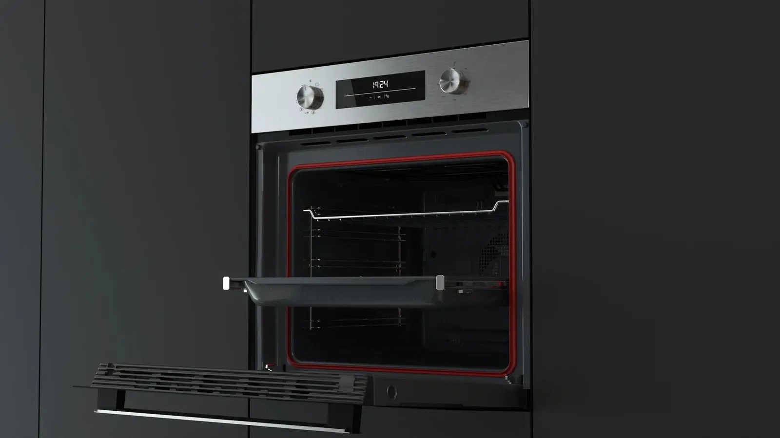 Встраиваемая электрическая духовка Teka NEO HSB 6350 SS (Black/Inox) - 9
