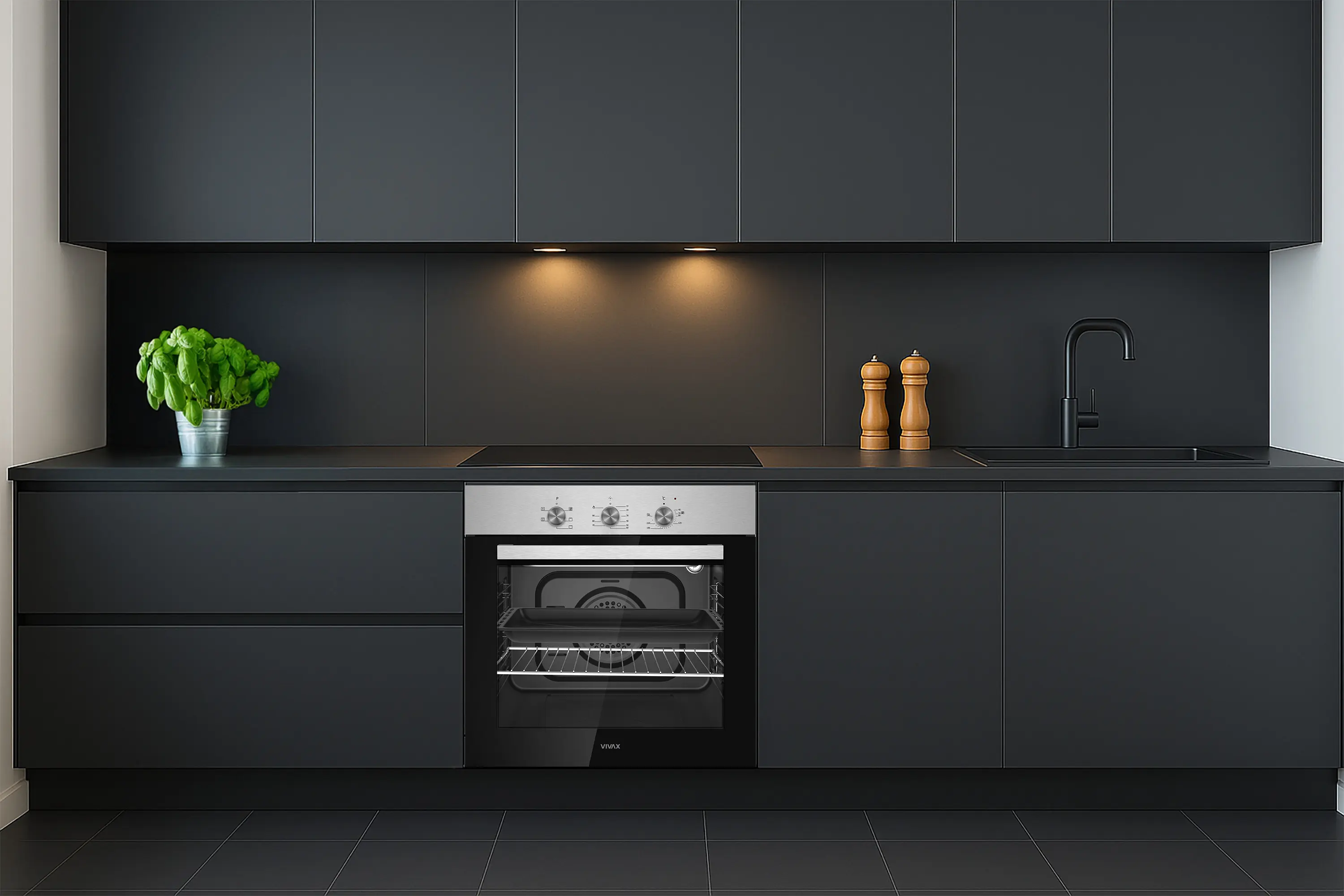 Cuptor electric incorporabil Vivax BO-606FTM X (Inox/Black) - 2