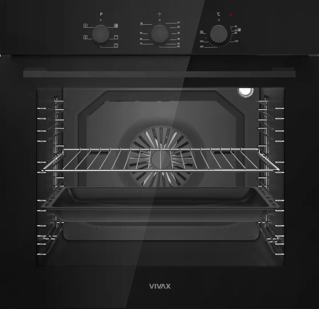 Встраиваемая электрическая духовка Vivax BO-806BFTM G (Black)