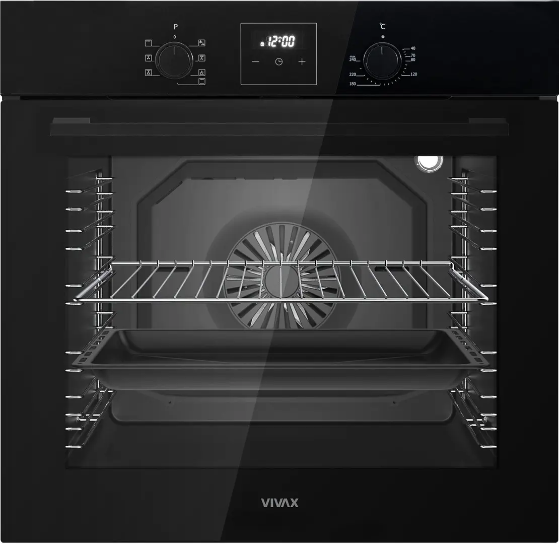 Встраиваемая электрическая духовка Vivax BO-808BFD G (Black)