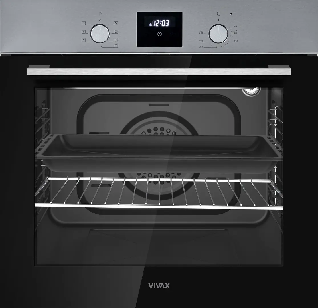 Cuptor electric incorporabil Vivax BO-808BFD X (Inox/Black)