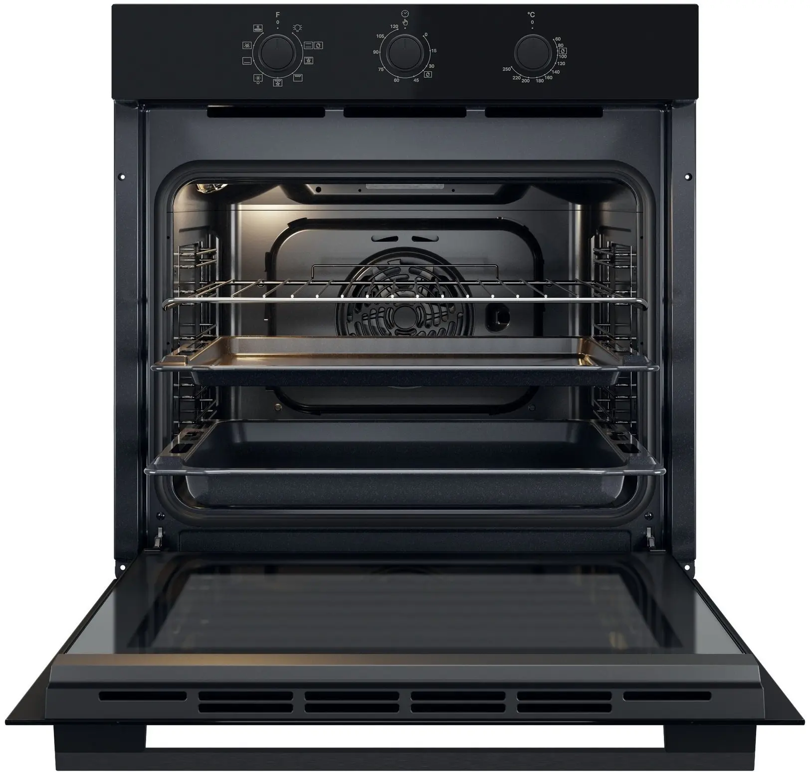 Встраиваемая электрическая духовка Whirlpool OMK38HU0B (Black) - 2