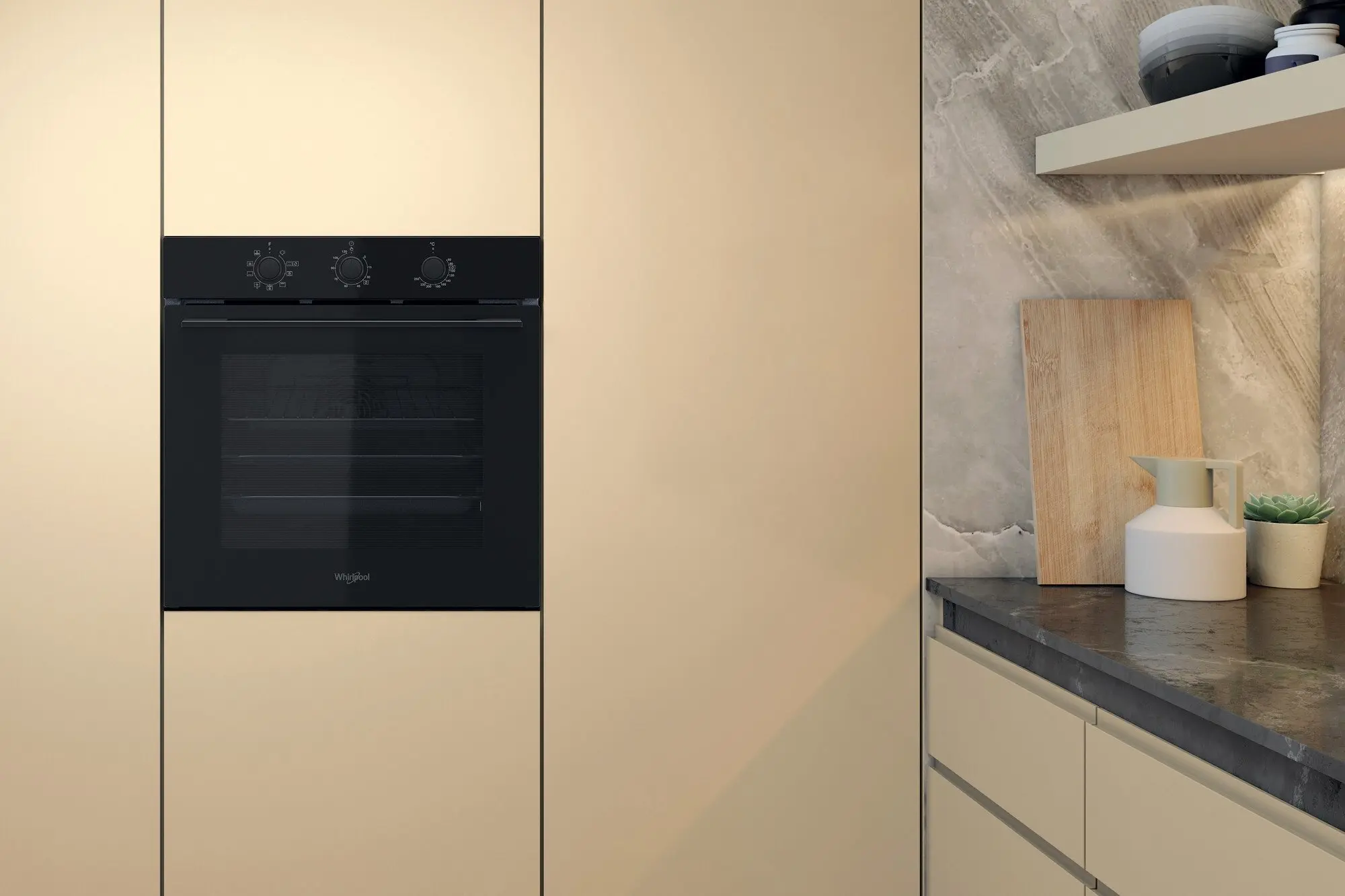 Встраиваемая электрическая духовка Whirlpool OMK38HU0B (Black) - 5