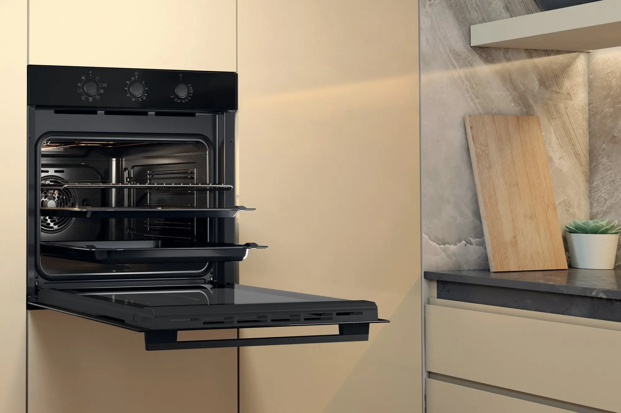Встраиваемая электрическая духовка Whirlpool OMK38HU0B (Black) - 7