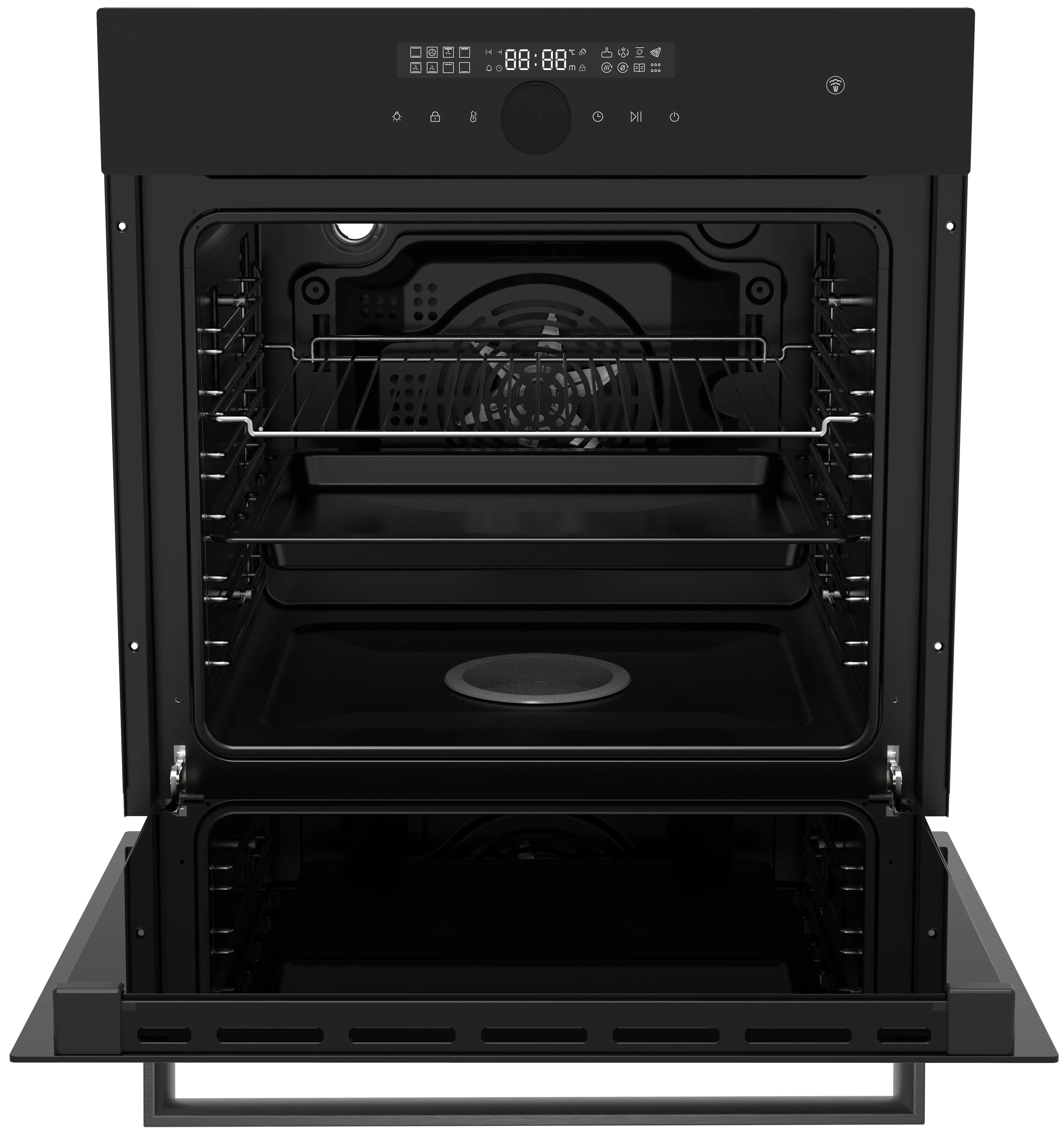 Cuptor electric incorporabil Backer Riki 16 AirSteam BL Matt GL (Black)