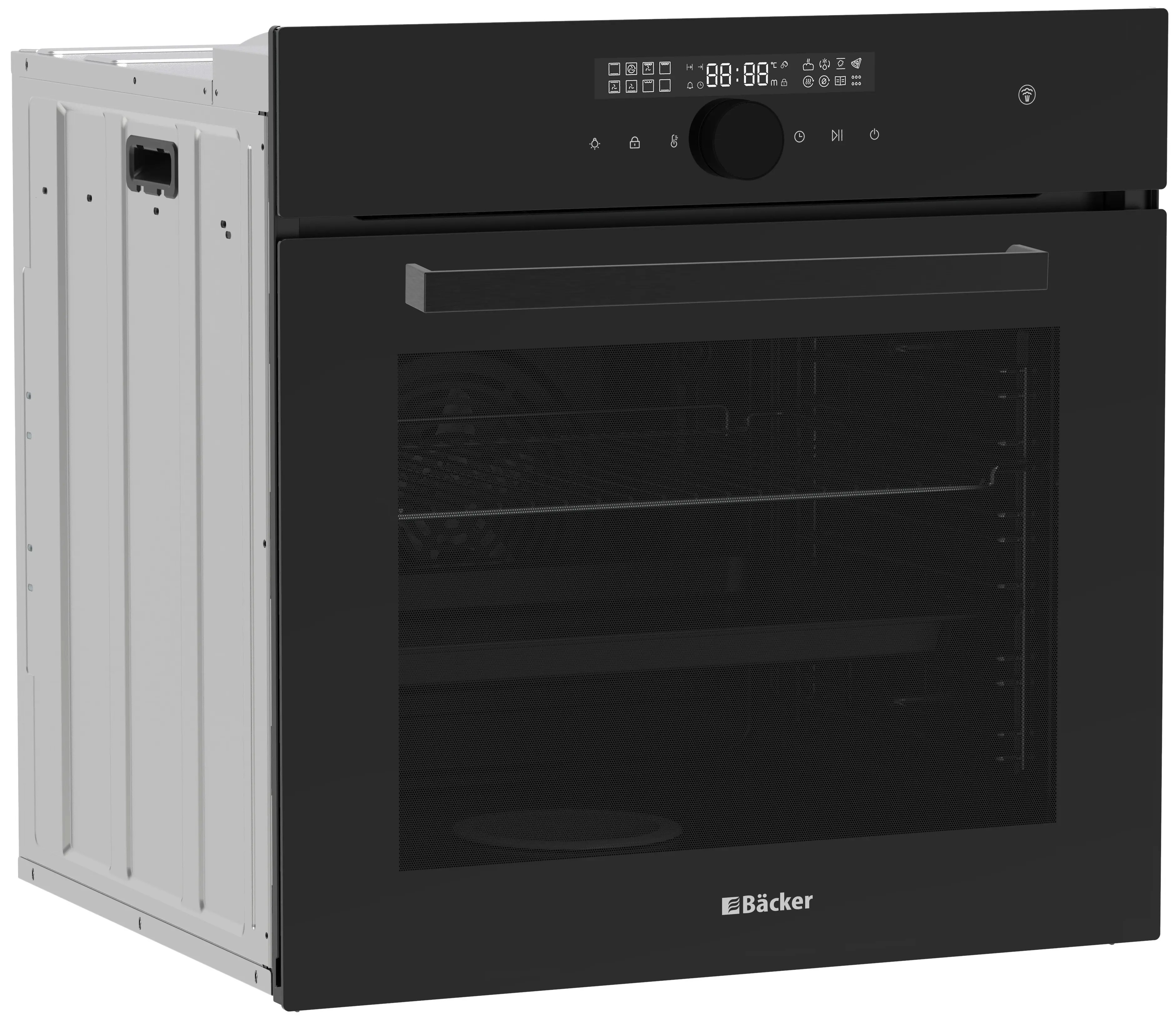 Cuptor electric incorporabil Backer Riki 16 AirSteam BL Matt GL (Black)