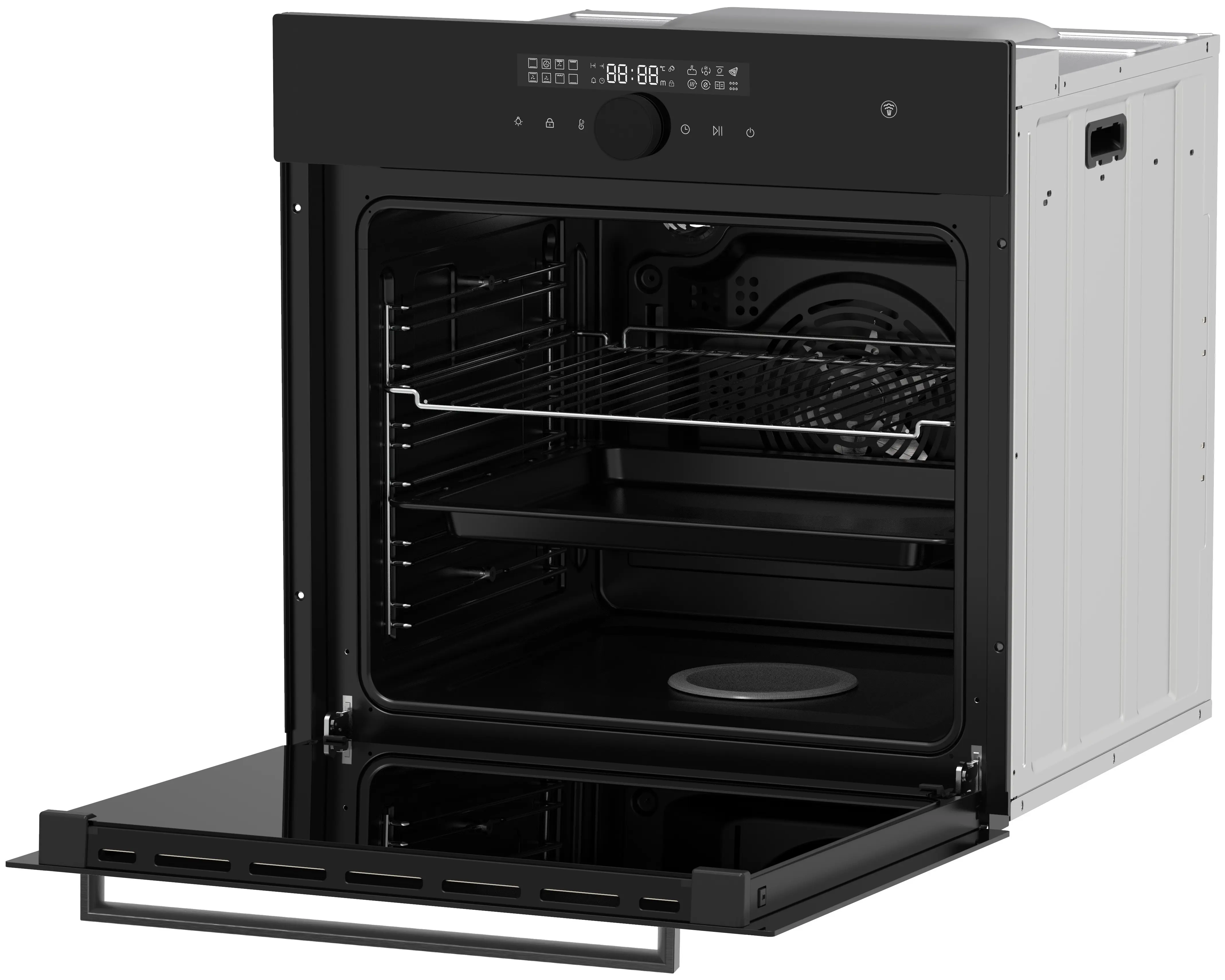 Cuptor electric incorporabil Backer Riki 16 AirSteam BL Matt GL (Black)