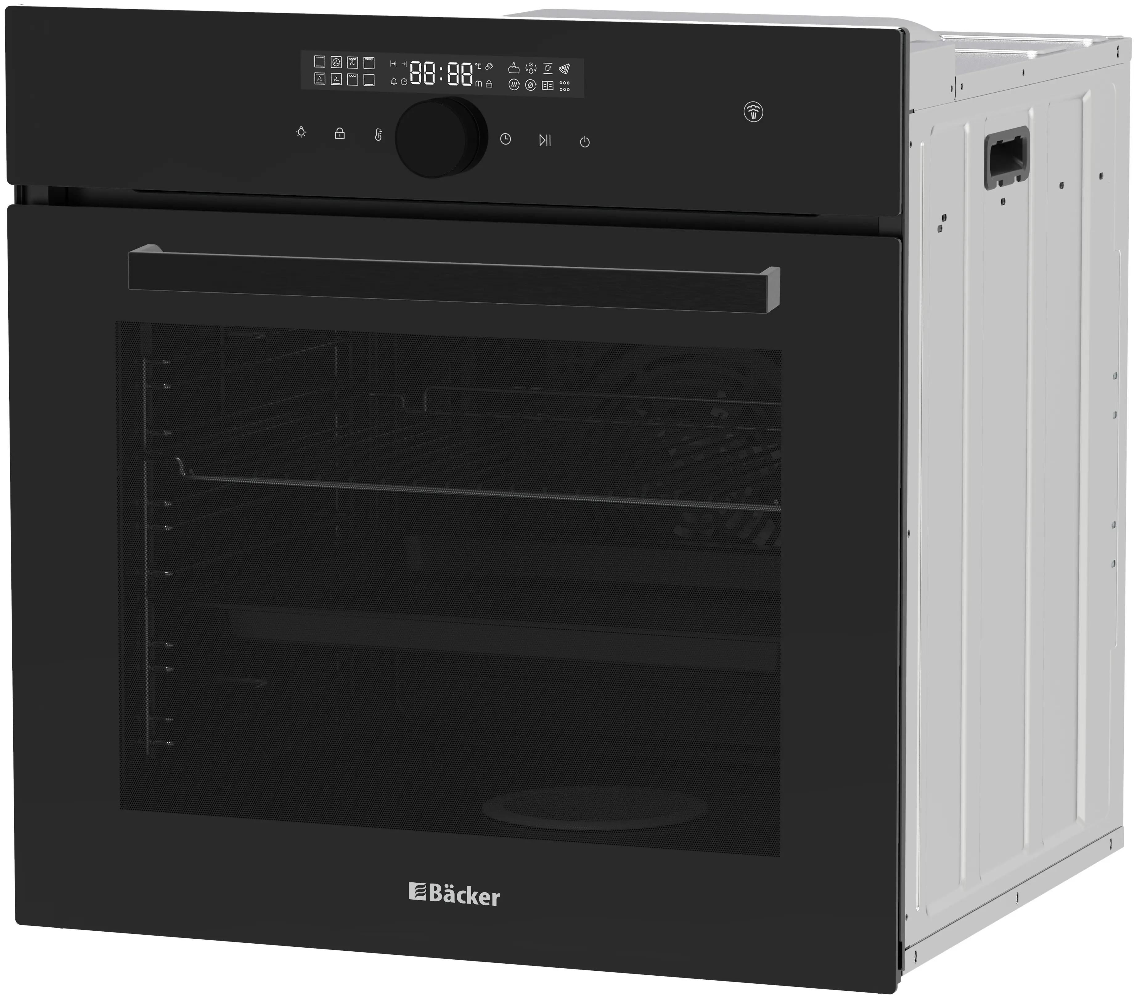 Cuptor electric incorporabil Backer Riki 16 AirSteam BL Matt GL (Black)