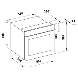 Cuptor electric incorporabil Studio Casa Viva Parma Glass FE660 (Beige) Thumb