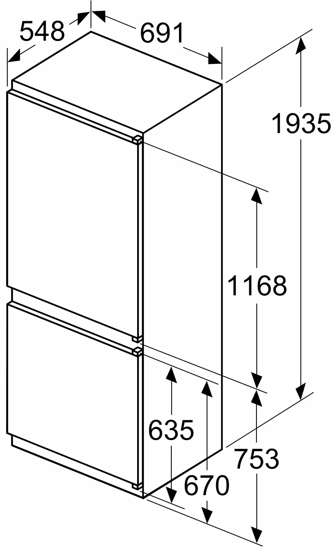 Frigider incorporabil Bosch KBN96NSE0 (White)