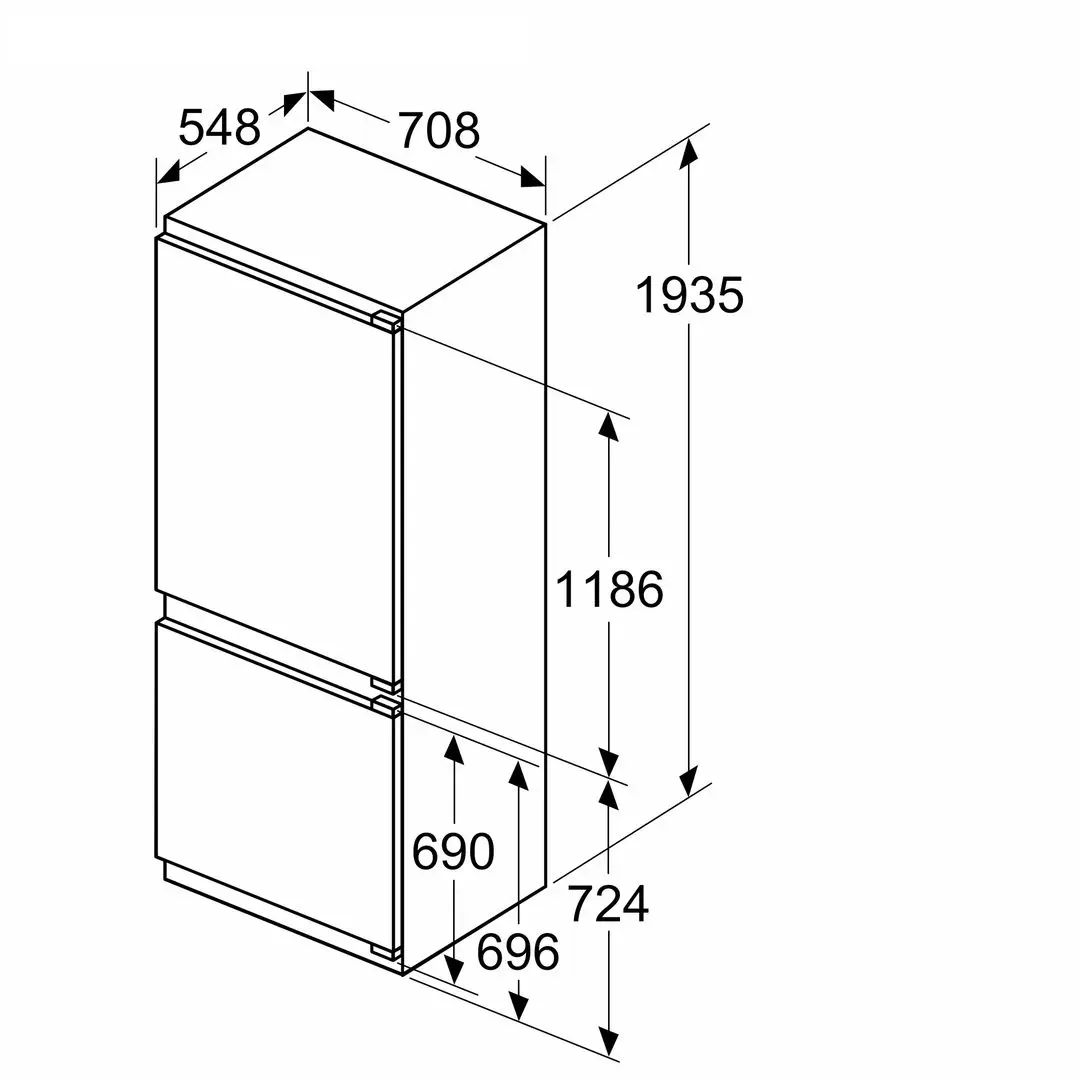 Frigider incorporabil Bosch KBN96VFE0 (White)