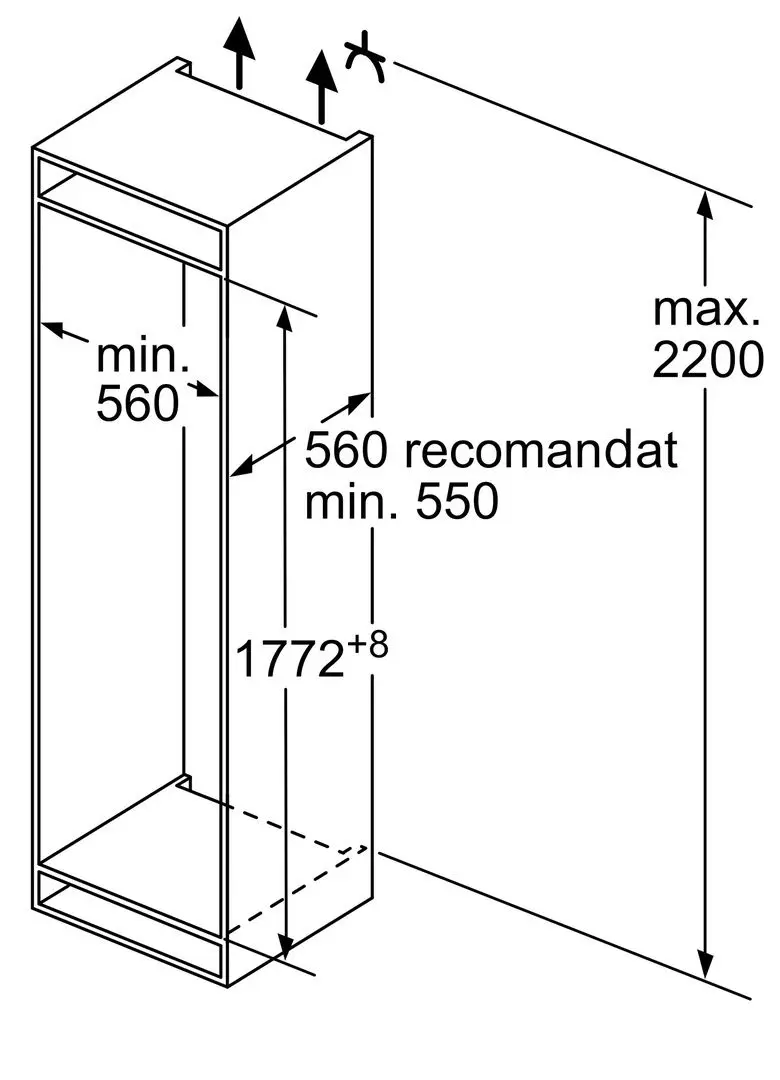 Встраиваемый холодильник Bosch KIF86PFE0 (White)
